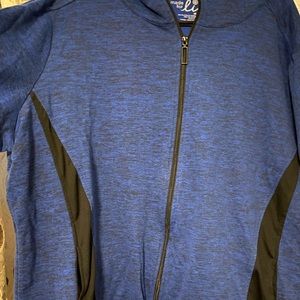Made for life - blue and black zip up hoodie. New without tags. 3x.